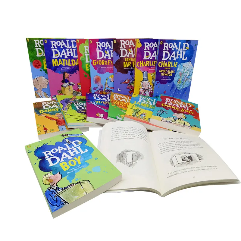 16 книг коллекция Roald Dahl набор детской литературы новый раннее обучение чтение для