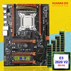 Материнская плата HUANAN ZHI Deluxe X79, процессор Xeon E5 2620 V2 SR1AN, 32 ГБ ОЗУ (4 х8 ГБ) DDR3, 1600 МГц