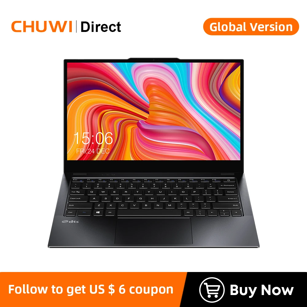 

CHUWI LarkBook 13.3 Inch Laptop 8GB RAM 256GB SSD Intel Celeron N4120 Dual-band Wi-Fi Computer 1920x1080 Windows 10 Notebook 1KG