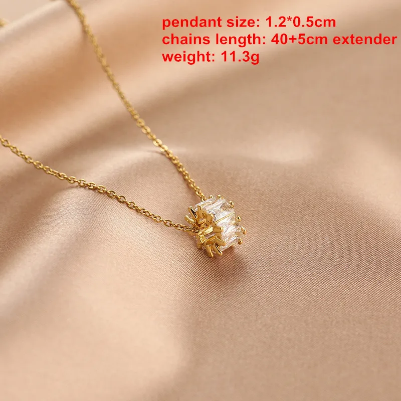 Очаровательное ожерелье с кулоном из высококачественной нержавеющей стали