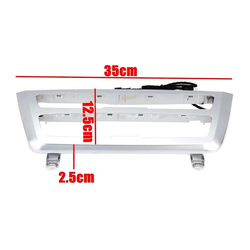

Chrome Car Dashboard Cover Trim AC Panel LED Ambient Light Interior Door Ambient Light Strip for-BMW 3 Series F30 F31