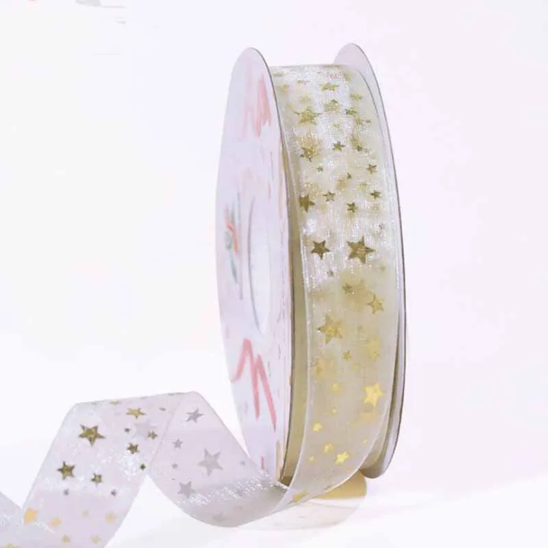 Горячая распродажа 2 5 см 10 ярдов Forever love Snow пряжа лента DIY Подарочная коробка для