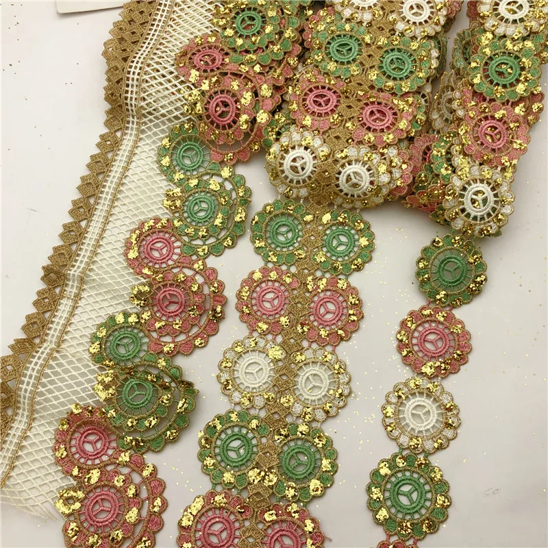 5 ярдов каждый папа мама дети ребенок Цветочная кружевная отделка Лента ткань