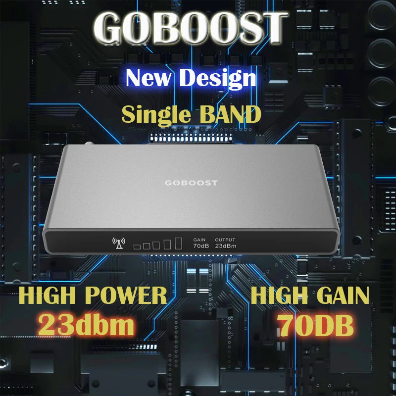 GOBOOST Усилитель сотового сигнала 3G 4G LTE 700 800 1800 2100 МГц DCS WCDMA 70DB BAND28 20 Мобильный телефон