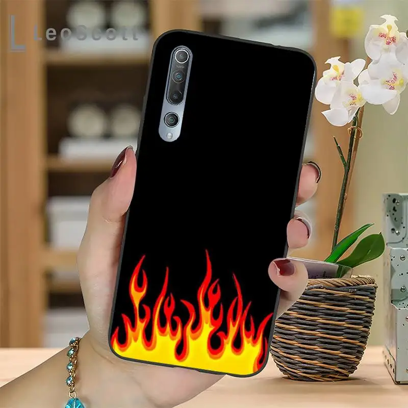 

Cool red flames green flame Phone Case For Xiaomi mi Redmi note 7 8t 9 9t 9s 8 10 10t 11 pro lite K20 max 3