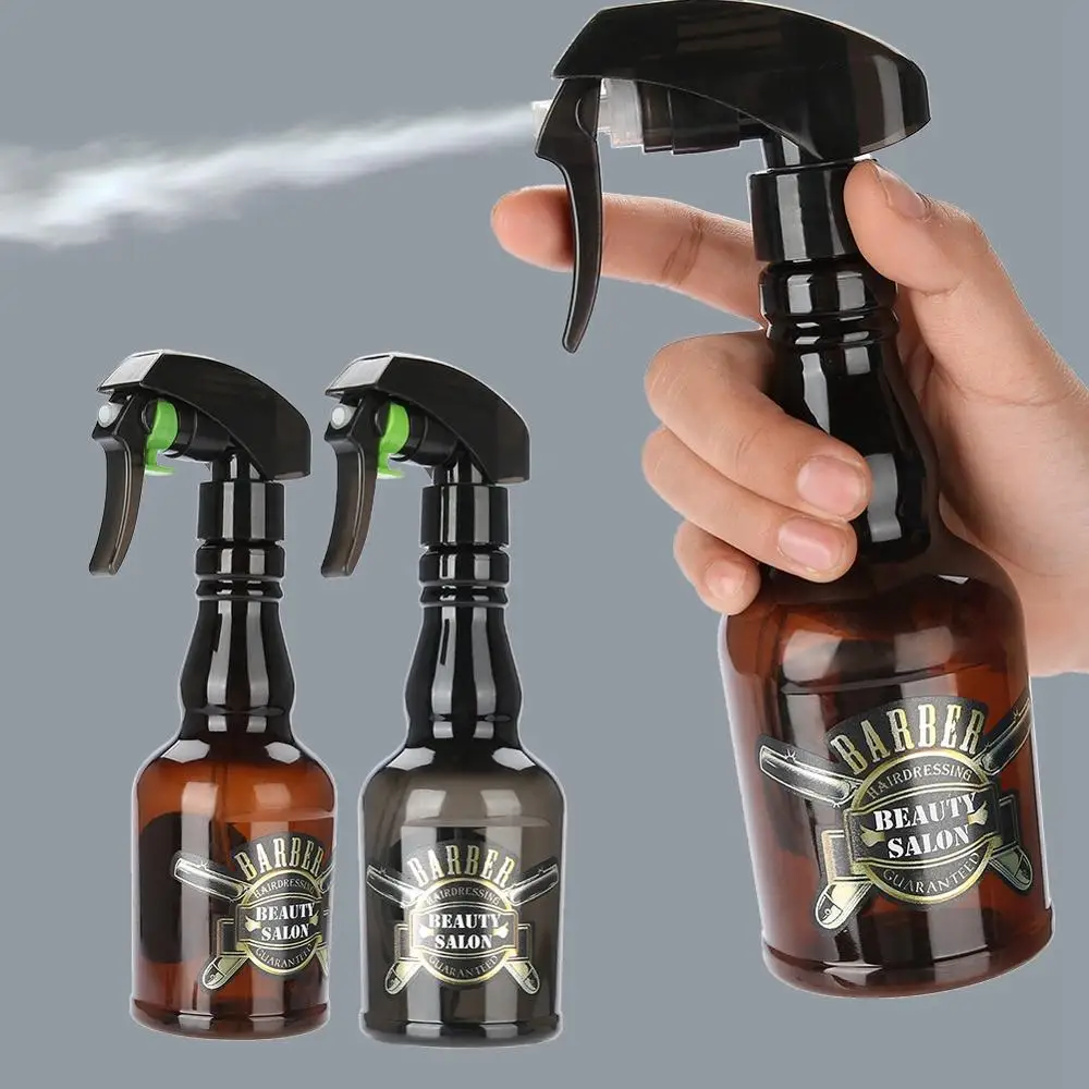 300ml Refillable Hairdressing Water Sprayer Bottle Barber Vintage Spray Mist Hair Tool Brown Salon Care Stying Tool|Аксессуары для