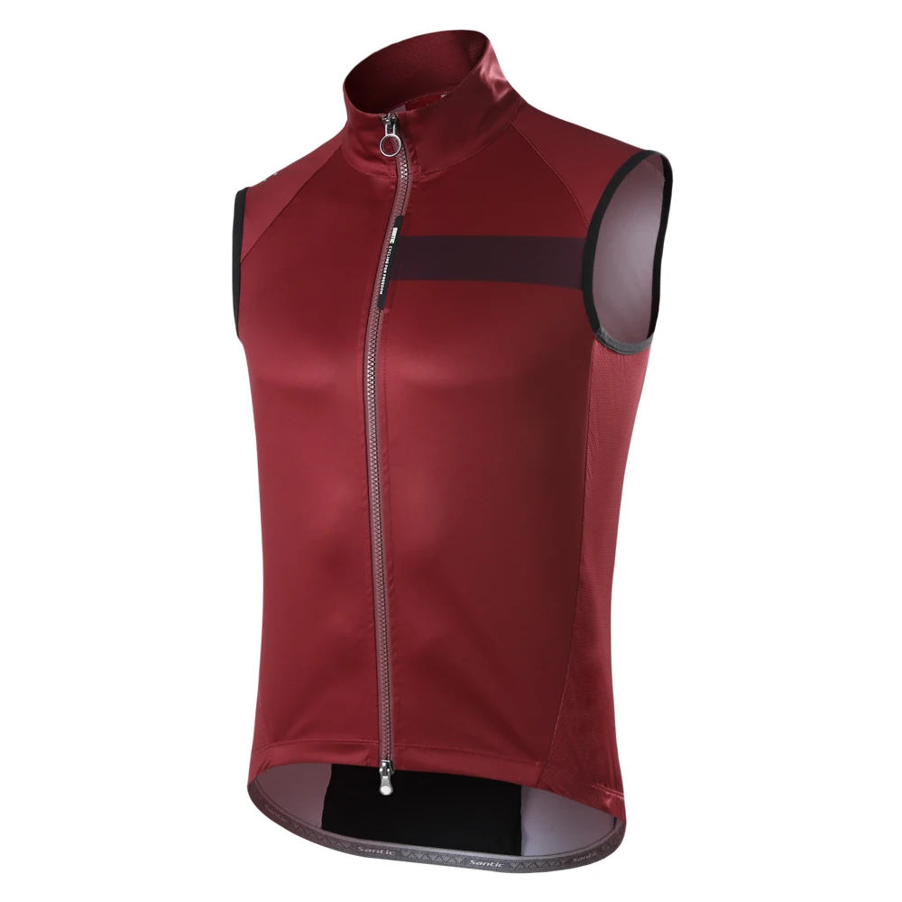 

Santic Men Cycling Vest Riding Top Road Bike Windproof Rainproof Vest Reflective Asian Size