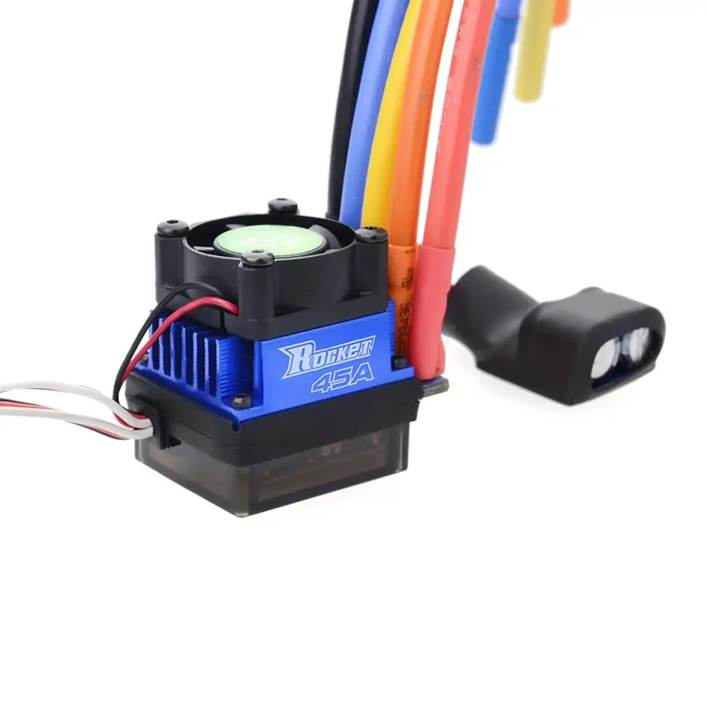 Rocket 45A/60A/80A/120A/150A Brushless Senseless Speed Controller with program card for 1/8 1/10 1/12 1/20 RC Car | Игрушки и хобби