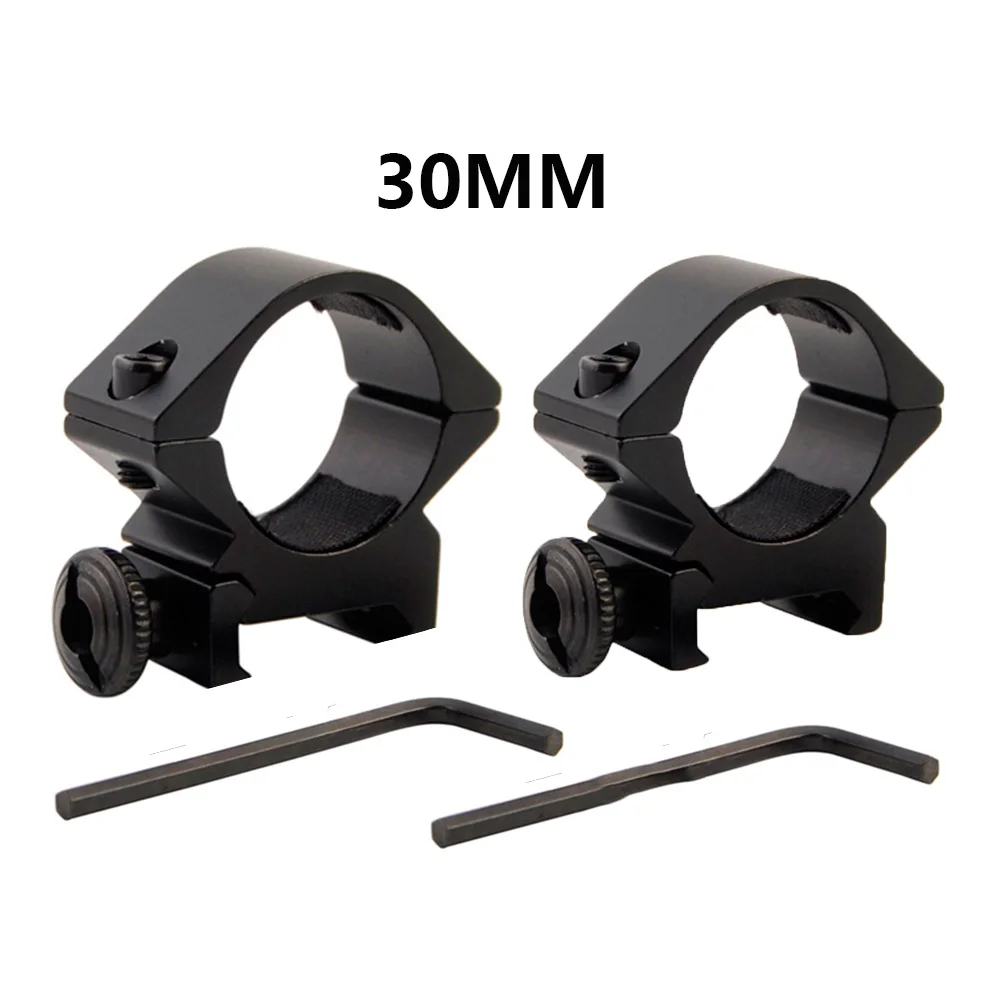 30mm 2 шт. Тактический 25,4/30 мм кольцо для прицела быстросъемный фонарик прицел Пикатинни адаптер низкий QD Крепление для прицела 20 мм рис рейка - Цвет: 30mm
