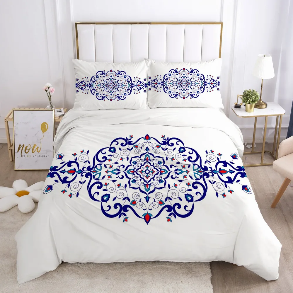 

3D Design Duvet Cover Sets Bedding Sets Quilt Covers Pillow Cases 230*230 265*230 180*210 Simple Flower Design Home Texitle