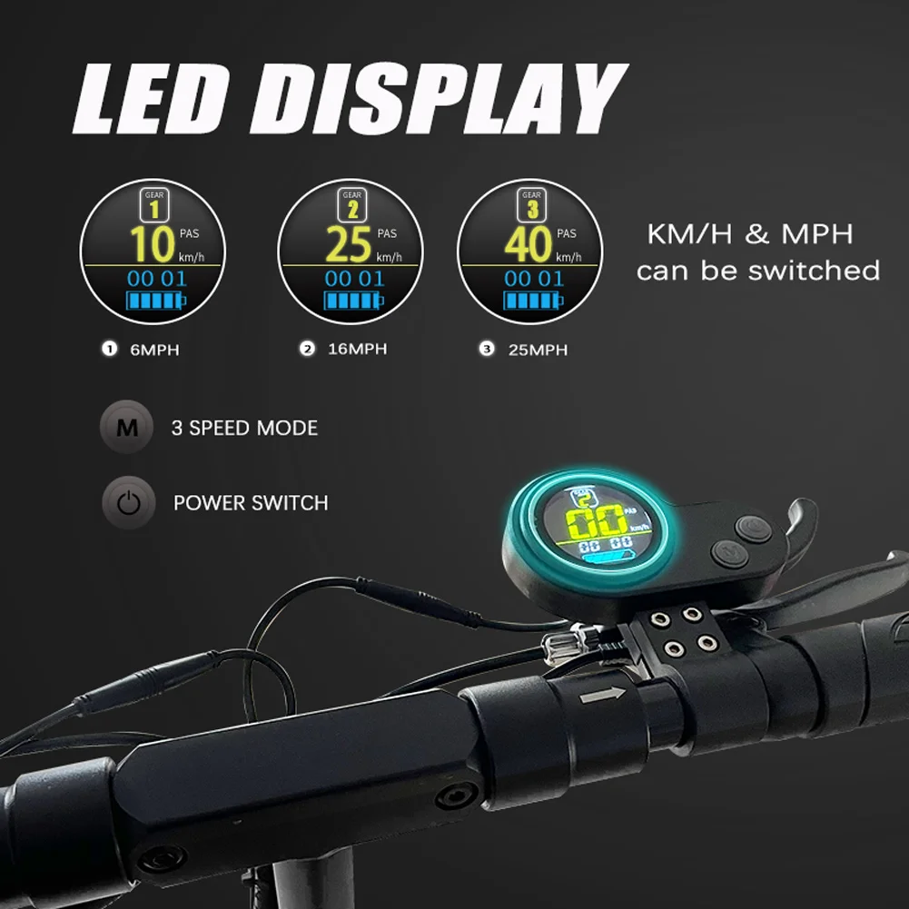 

Electric Scooter 48V 500W Folding Scooter 100KM Pwerful Rear Motor Skate Flashing Red Light E-Scooter Lithium Battery E- Scooter