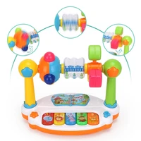 baby rotating music piano toys activity table kids educational toy with light sound baby musical toys christmas birthday present