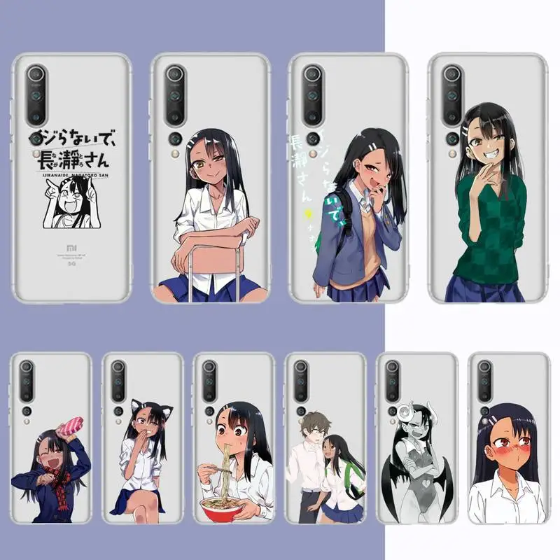 

RuiCaiCa nagatoro san anime aesthetic Phone Case For Redmi Note 5 7 8 9 10 A K20 pro max lite for Xiaomi 10pro 10T