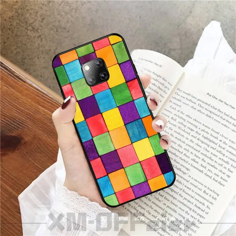 Красочные блоки DIY Роскошный чехол для телефона Huawei Mate 9 10 10Lite 20 20X 10Pro 20Pro 20Lite Enjoy 9Plus