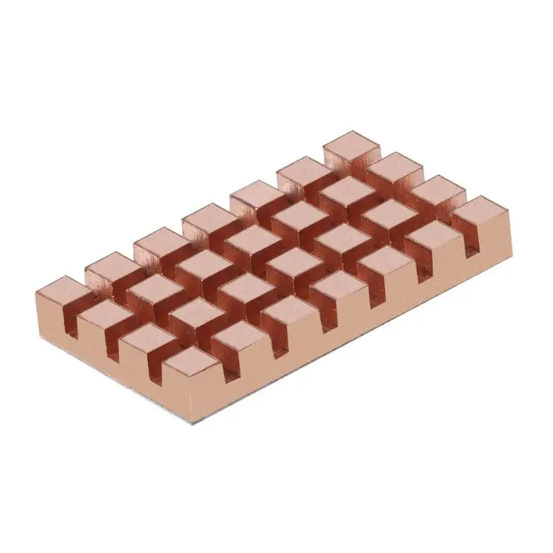 32x18MM M.2 SSD 2260 NGFF 2242 Computer Laptop Solid Hard Disk Ultra-thin Copper Fin Cooling Cooler Silent Heat Sink Radiator | Компьютеры