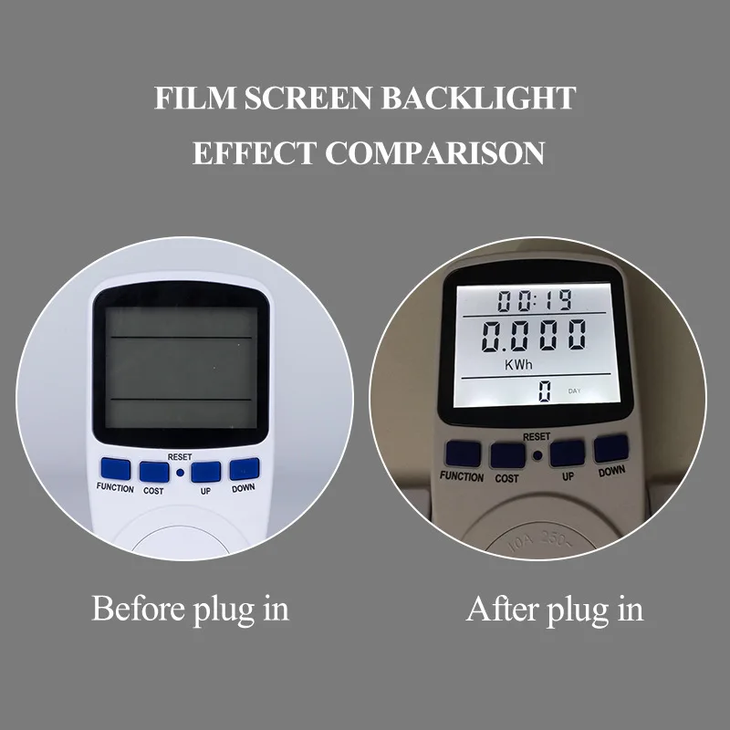 

British Backlight Power Metering Socket Billing Socket Power Monitor Smart Meter