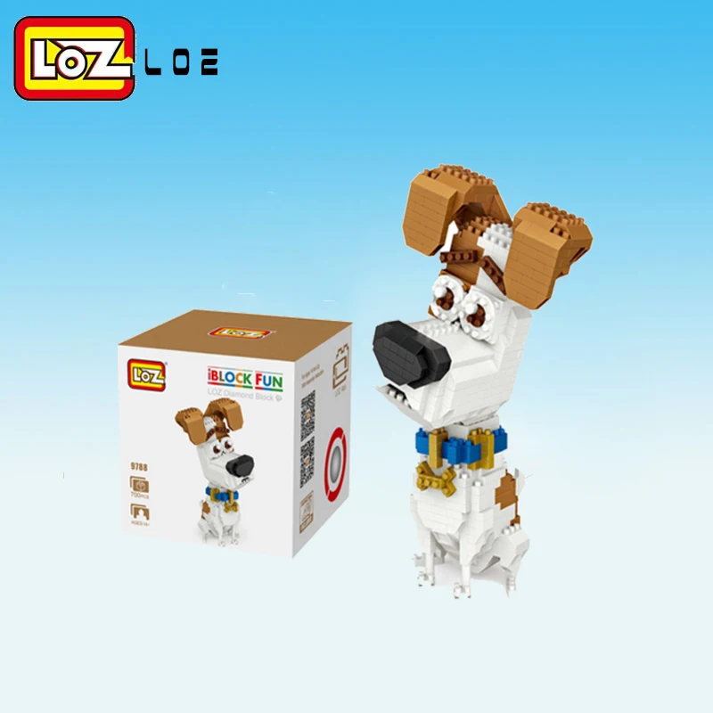 LOZ Алмазный Блок DIY 3D собака строительный кирпич модель подарок на день рождения