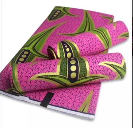 2021 Нигерии в африканском стиле золотистого цвета воск высокое качество Анкара