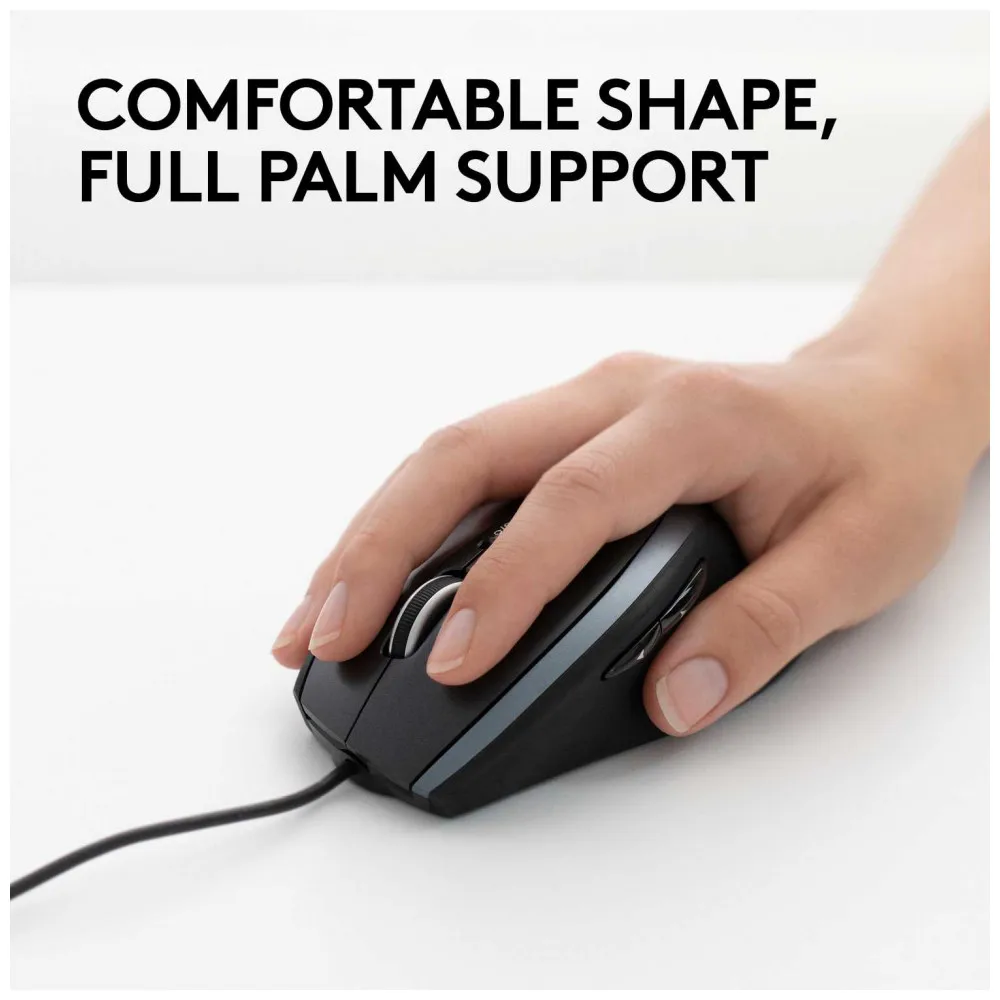 Мышь Logitech M500 Black (черно серая лазерная 1000dpi USB 1.8м 7 кнопок)|Мыши| |
