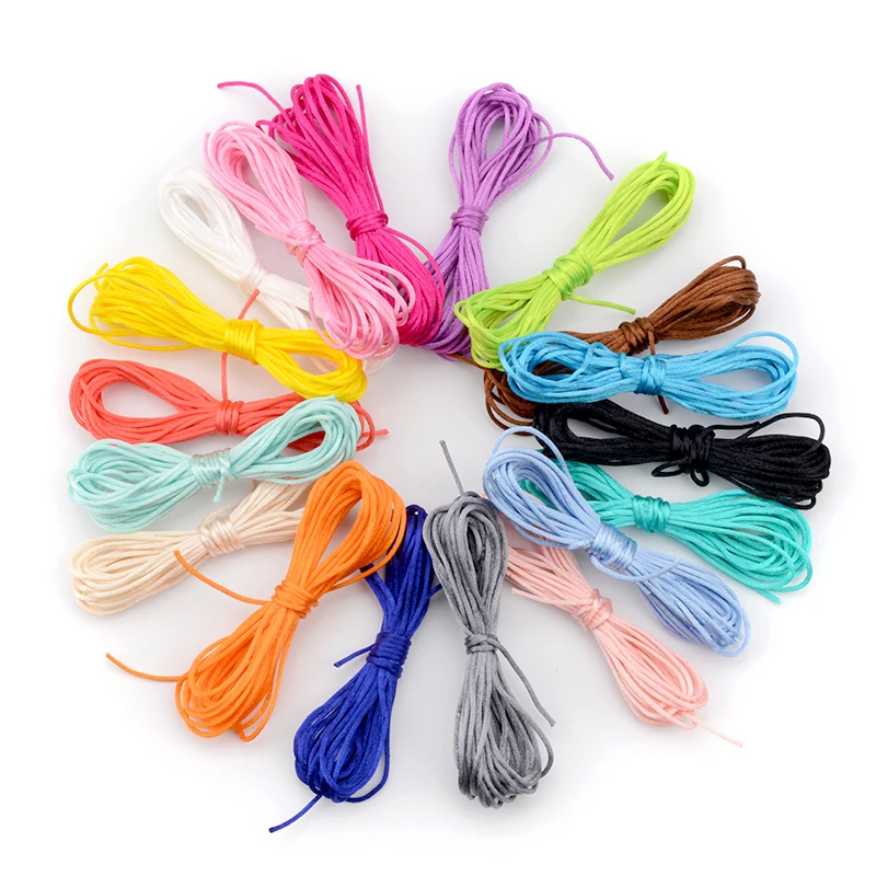 LOFCA-Cuerda de nailon para mordedor, colgante de collar, cuerdas de sat&eacute;n, chupete, Clip, cadena, accesorio, juguete de dentici&oacute;n para beb&eacute;, bricolaje, 20m-5