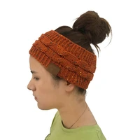 ponytail beanie woolen cap women soft knit turban hats for ladies headwrap crochet hat skullies beanies casual winter warm caps