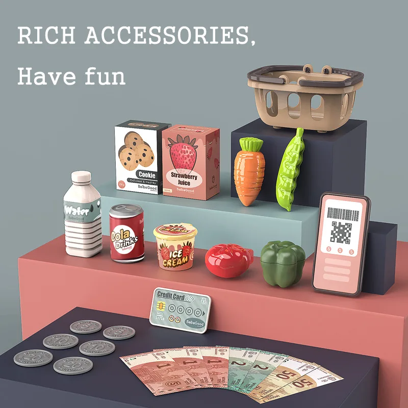 Ролевые игры, умный кассовый аппарат, Семейные игрушки, моделирование, обеденный стол для супермаркета, роскошный кассовый аппарат, детский... от AliExpress RU&CIS NEW