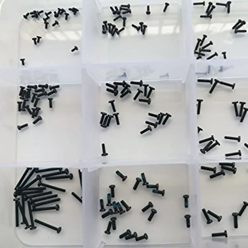 

450pcs Cross Screws M2/M2.5/M3 Carbon Steel Laptop Bolts Flat Head Repair Tools 95AA