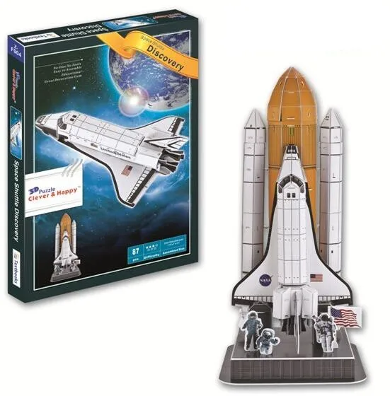 space station discovery satellite kompsat-2 3D Paper DIY Jigsaw Puzzle Model Educational Toy Kits Children Boy Gift | Игрушки и хобби