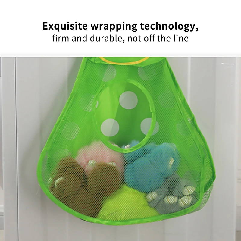 

Baby Shower Bath Toys Duck Little Kid Toy Storage Mesh with Strong Suction Cups Toy Bag Net Bathroom Organizer