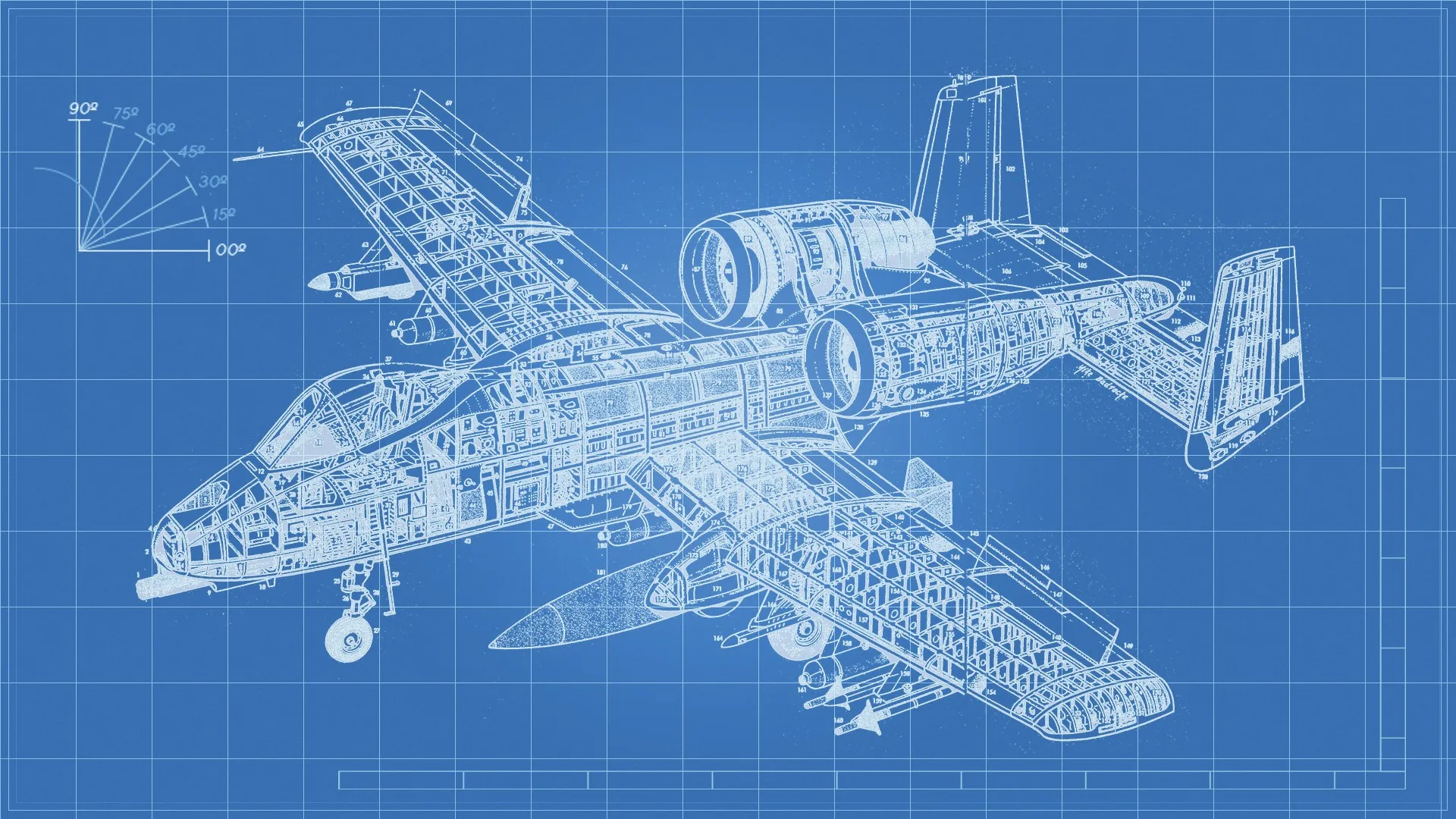 WW2 Plane F4U Corsair blueprintsci Fi Ретро винтажная наклейка из крафт бумаги Картина на холсте