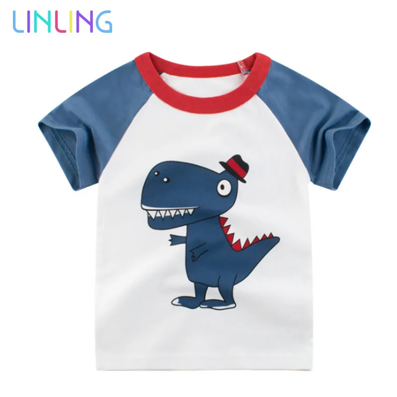 Детская летняя футболка с коротким рукавом и мультяшным принтом | Мать ребенок