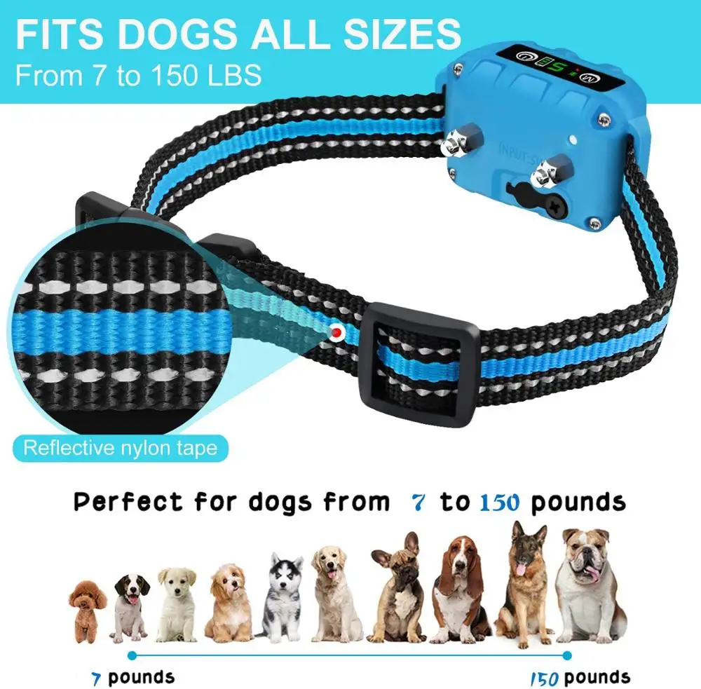 Оптовая продажа 2020 лай ошейник с звуковым сигналом вибрацией и ударом | Дом сад