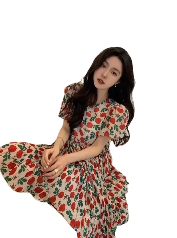 

Jennie High Waist Black Casual Mesh Dress Pink Women Summer Short Sleeve Streetwear Korean Style Party Dress Female Vestidos