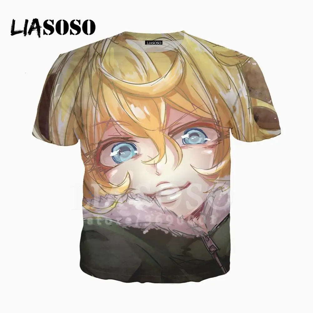 LIASOSO 3D принт для женщин мужчин война аниме Youjo Senki Таня дегуречафф каваи девочек