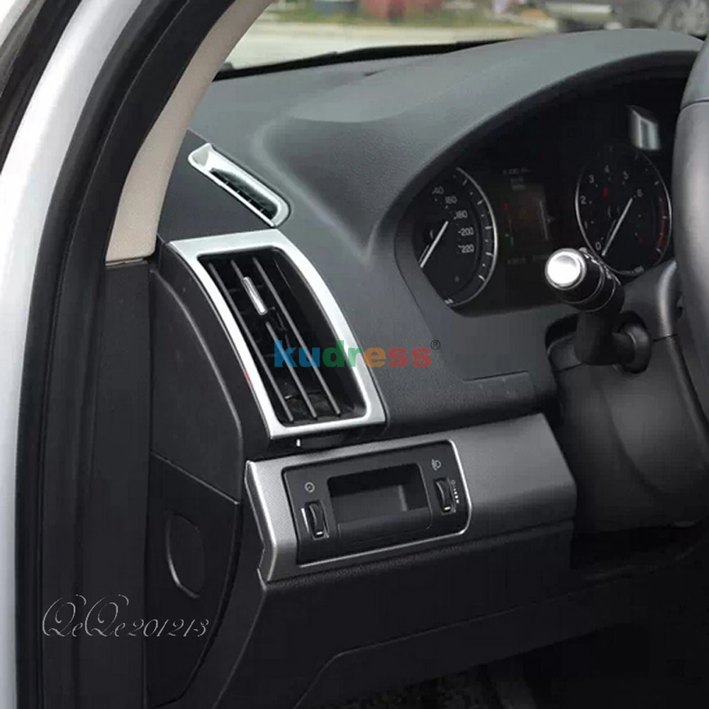 Для Land Rover freelander 2 2011- ABS хромированные внутренние формы AC Крышка вентиляционного отверстия кондиционера на выходе отделка автомобильные аксессуары
