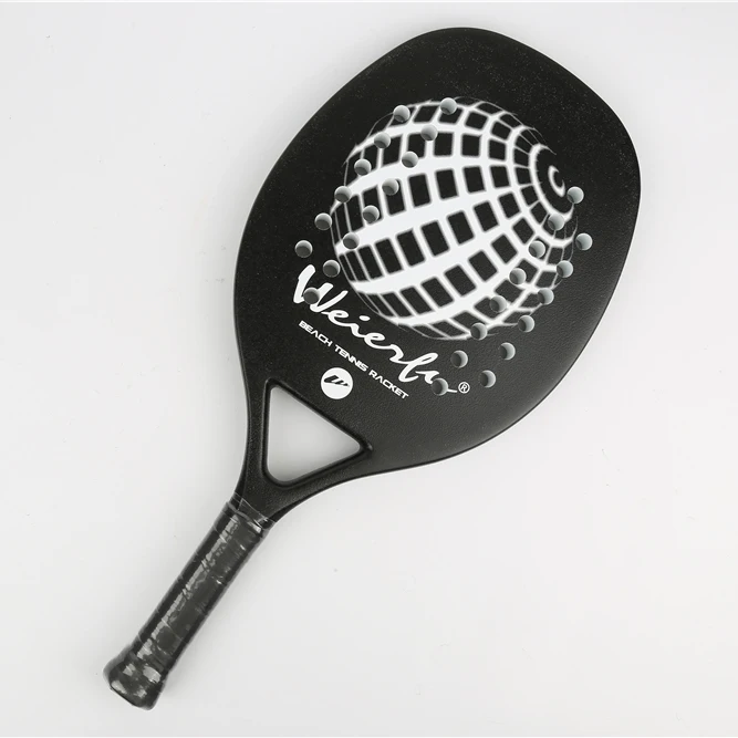 

Полностью карбоновая пляжная теннисная ракетка для мужчин и женщин, Профессиональная мягкая ракетка из ЭВА, спортивные уличные инструмент...