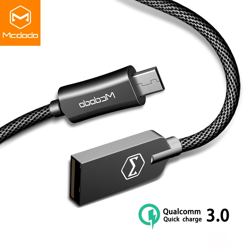 MCDOOD Micro USB кабель 3A Qucick зарядка 3 0 Быстрая данных для samsung Xiaomi Android Microusb Шнур