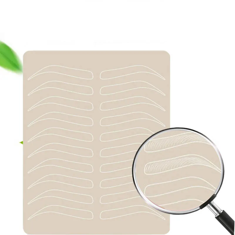 

20 шт. 8 видов микроблейдинг бровей Татуировка для практики кожи бровей Перманентный макияж товары для бровей тренировочная кожа