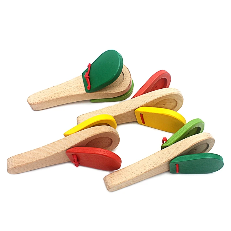 Toddlers Music Toys Sounding Toy Bed Bells Sand Hammer Whistle Castanets Musical Instrument Random Colors Infant New Born Gift images - 6