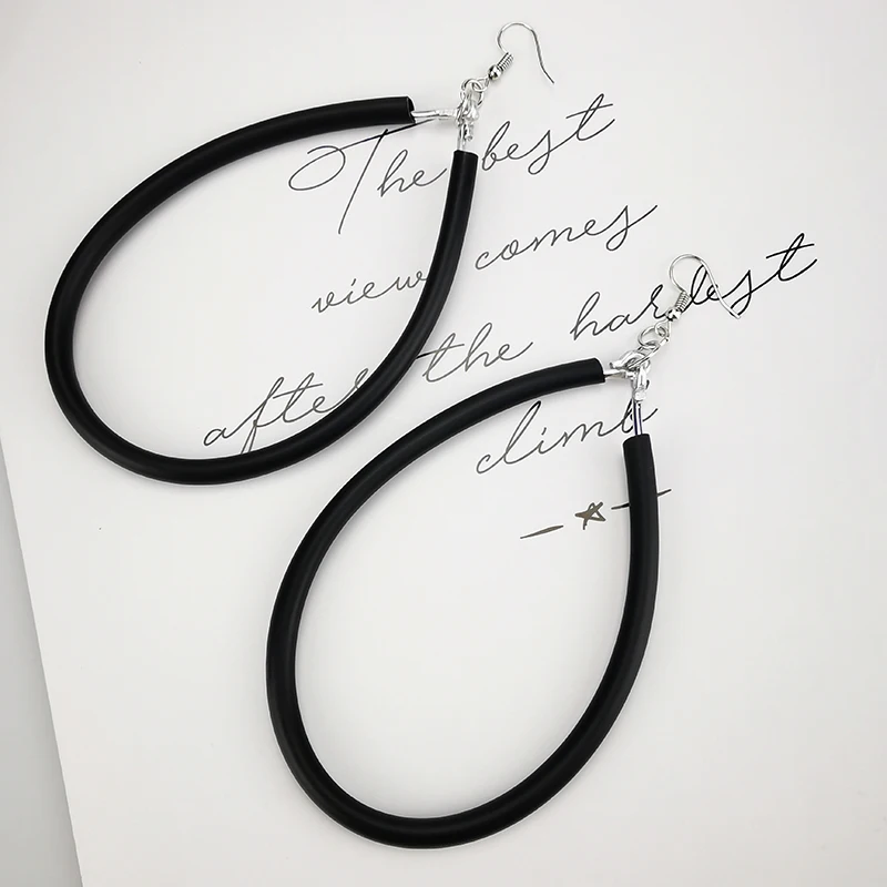 UKEBAY НОВЫЕ геометрические большие серьги для женщин Висячие резиновые ювелирные