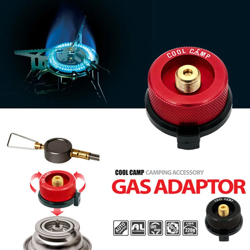 

Outdoor camping gas tank conversion burner burner converter long flat gas tank adapter gas transfer interface