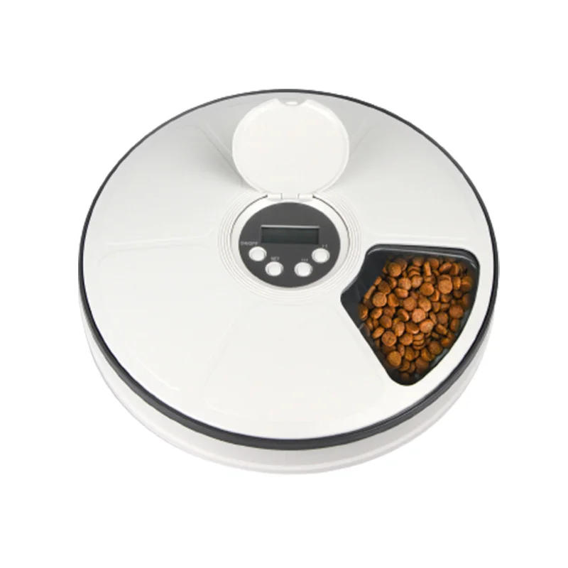 

6 Meal Automatic Quantitative Pet Intelligent Feeder Cat Dog Smart Timing Feeding Machine Pet Bowl Tableware Food Feeder