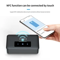 nfc audio adapter bluetooth compatibal 5 0 transmitter receiver touch screen hifi wireless audiofor home stereo pc car headphone
