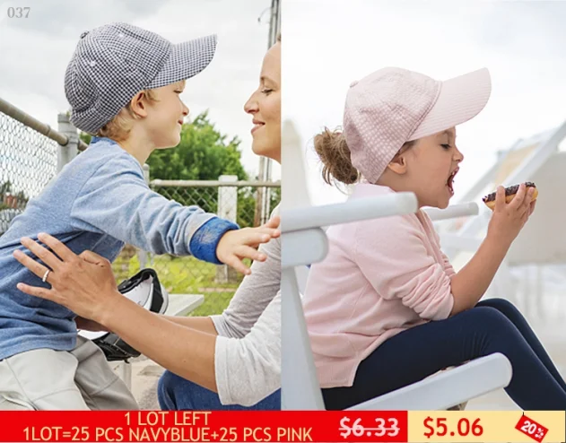 

GA Warehouse USA Local Delivery Fashion Kid Girl Baseball Cap & Bucket Seersucker Sunhat DOM-114037