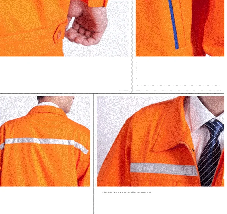 Комплект одежды для рабочих унисекс хлопковый комбинезон с длинным рукавом