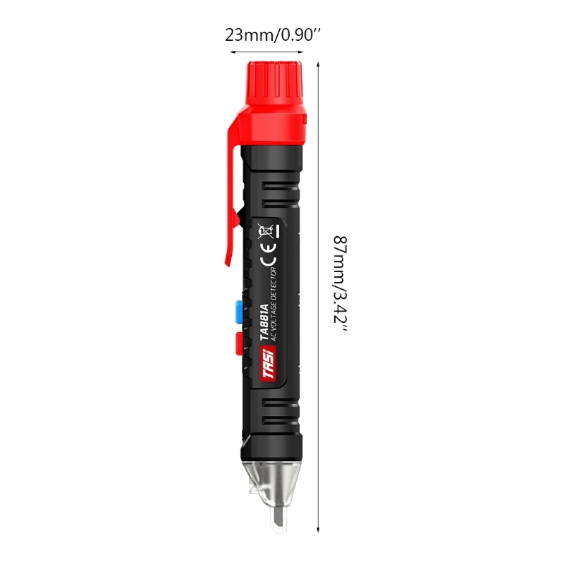 

H58B TA881A 12-1000V 50/60Hz Sound Light Alarm Voltage Detector Adjustable sensitivity with Flashlight