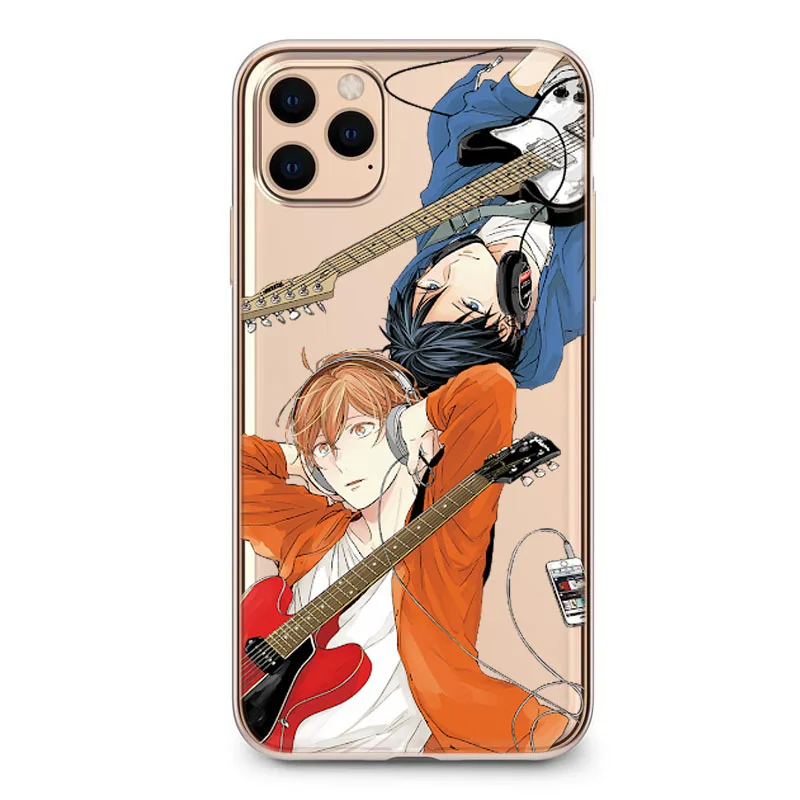 Мягкий чехол для телефона в японском стиле с аниме музыкой геев iPhone 11 12 Pro Max 8 7 6 Plus