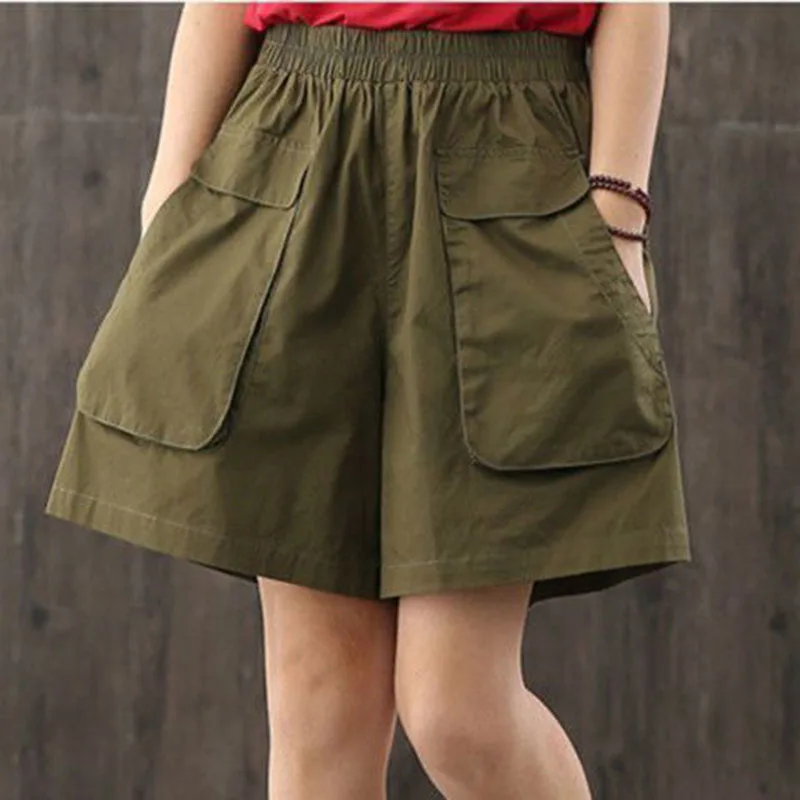 

2021 new style tie dye printing summer women's shorts beach mid-waist straight shorts fashion women's casual plus size shorts