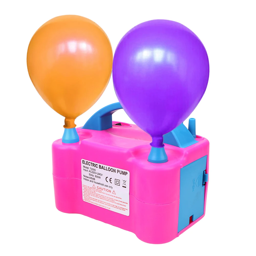 

1pc Eu Plug High Voltage Double Hole Air Compressor Electric Balloon Inflator Pump Air Blower Balloon Pump