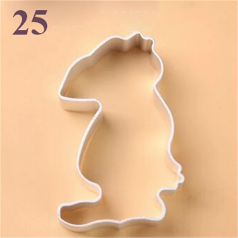 25 Форма для печенья из нержавеющей стали, инструмент для торта, форма для печенья, штампы для резки - Цвет: 25